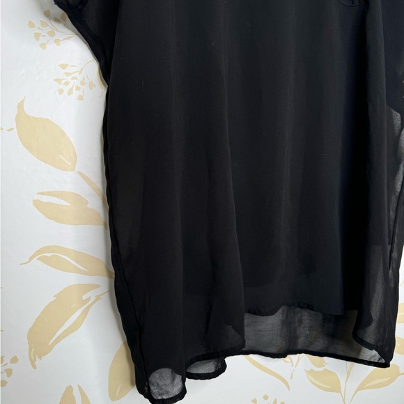 Women’s Design History Black Blouse Top sz Medium M - Picture 5 of 5